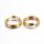 20 Edelstahl Spaltringe 7mm gold