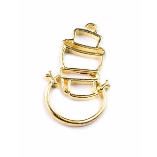 bezel snowman gold - design 1