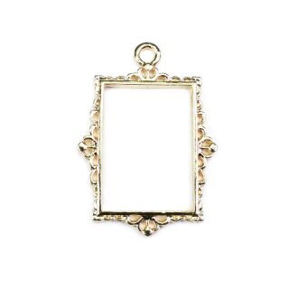 bezel rectangular picture frame gold