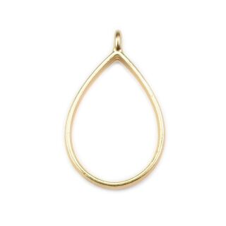 bezel drop antique matte gold