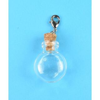 small flat round bottle