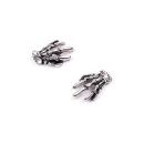 2 skeleton hands  antique silver