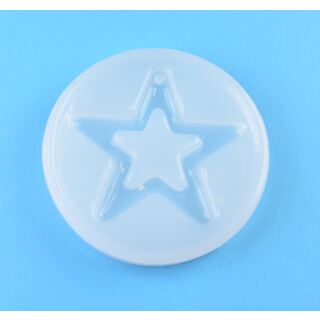 silicone mold big hollow star with hole