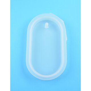 silicone mold big oval pendant