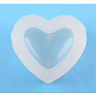 silicone mold small puffy heart