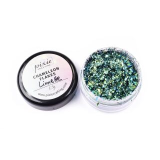 0,5g chameleon metallic flakes lime