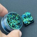 0,5g chameleon metallic flakes lime