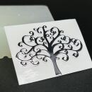 metal sticker mystic symbols silver - design 7 - tree of...