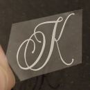 Metallsticker Initial A gold 2cm