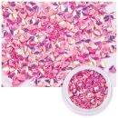 3D diamond sequins iridescent baby pink