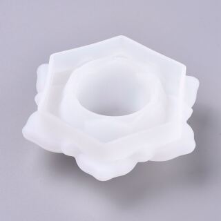 silicone mold lotus flower candle holder