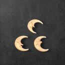 3 moons with face rose gold