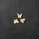 3 3D butterflies rose gold