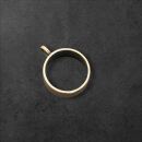 bezel thick circle 19mm antique copper